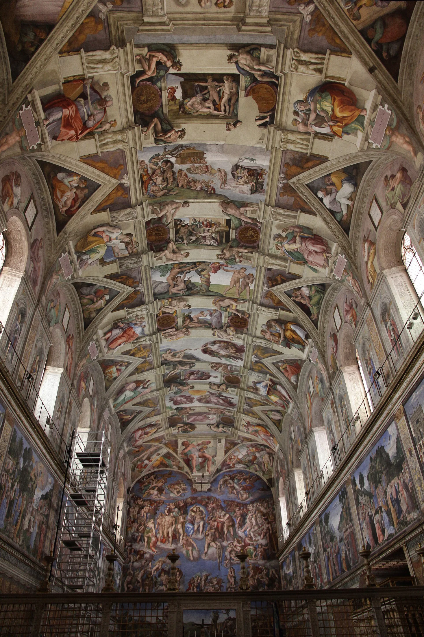 Sistine Chapel ceiling and altar wall